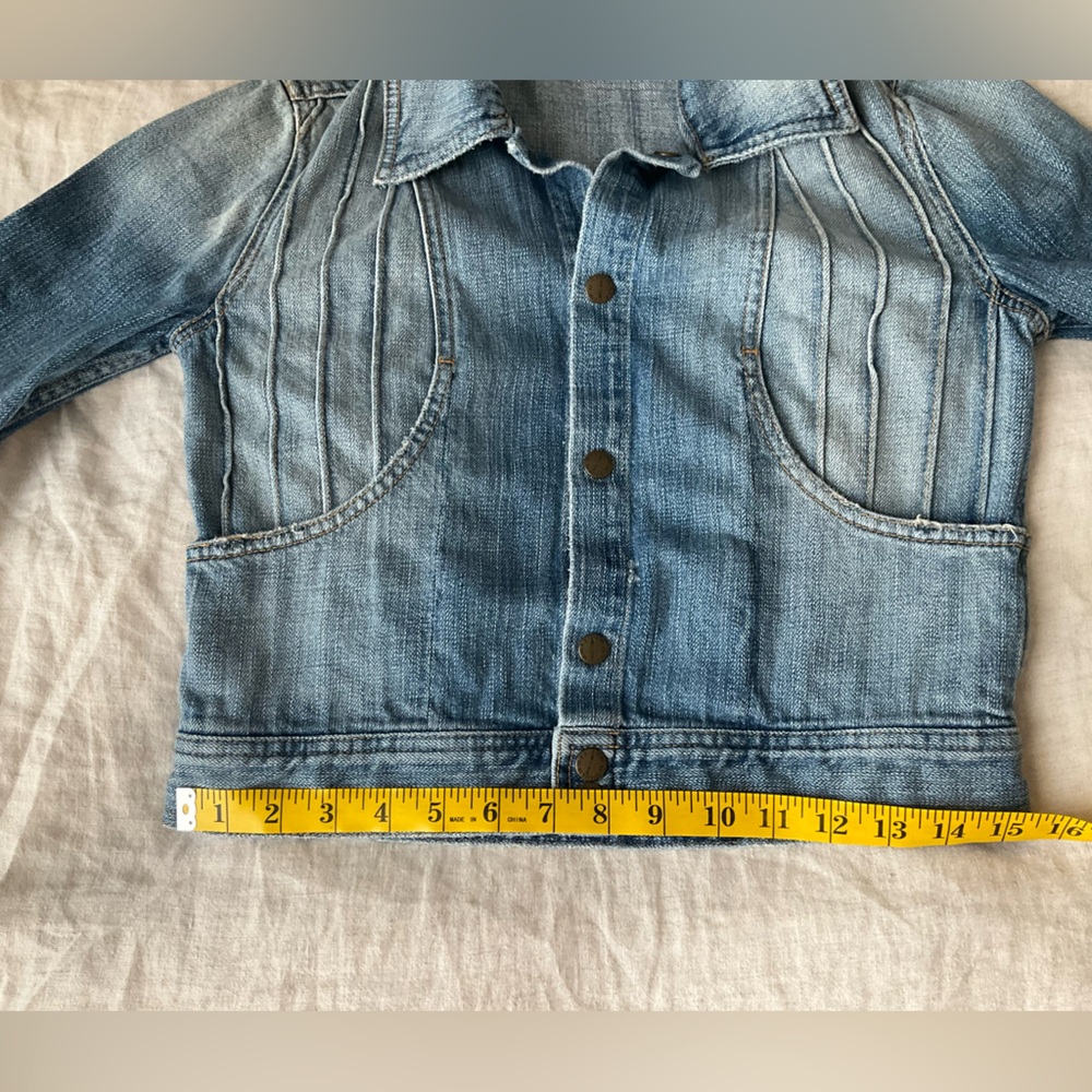 Current/Elliott cropped denim jacket, xs jean jacket - Picture 9 of 12